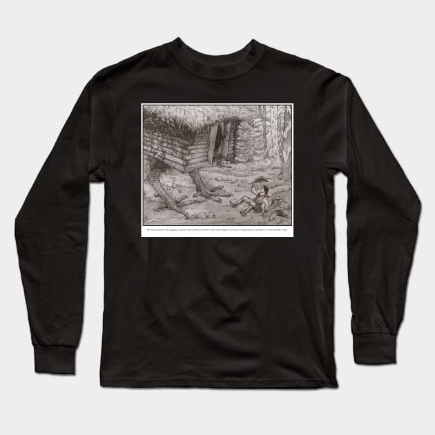 Chicken-leg House Long Sleeve T-Shirt by artgroves